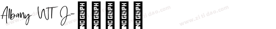 Albany WT J字体转换